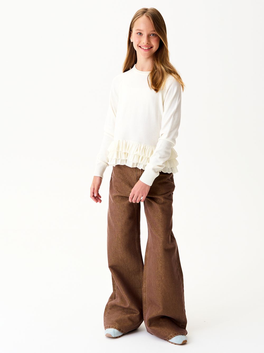 Джемпер для девочки AT1259 молочный