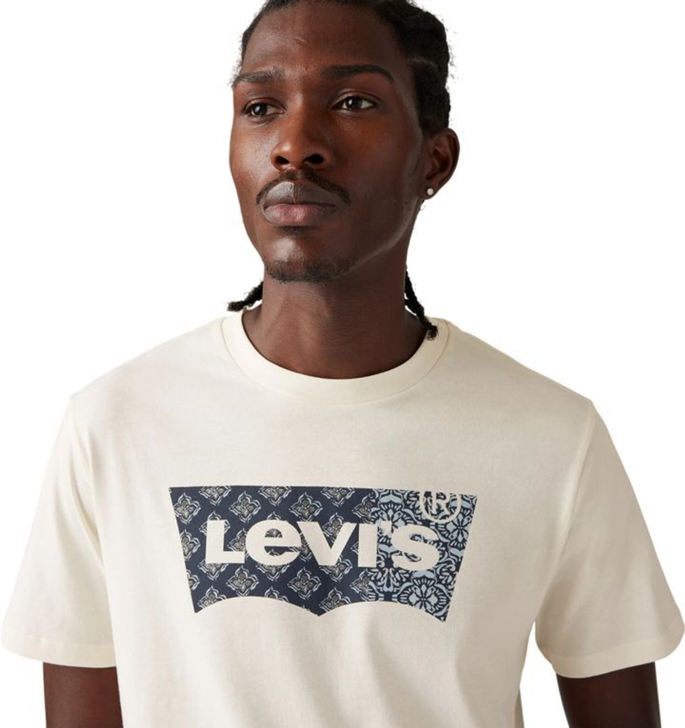 Футболка Levis GRAPHIC CREWNECK TEE коричневый