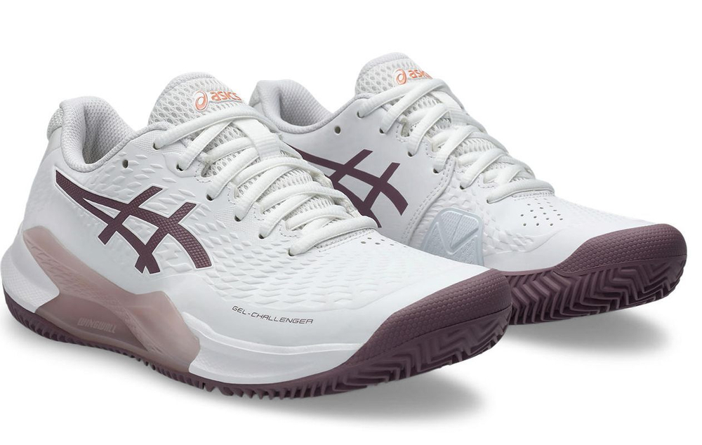 Женские теннисные кроссовки Asics Gel-Challenger 14 Clay - white/dusty mauve