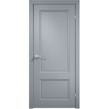 Межкомнатная дверь эмаль Дверцов Модена 2 цвет серый RAL 7047 глухая
