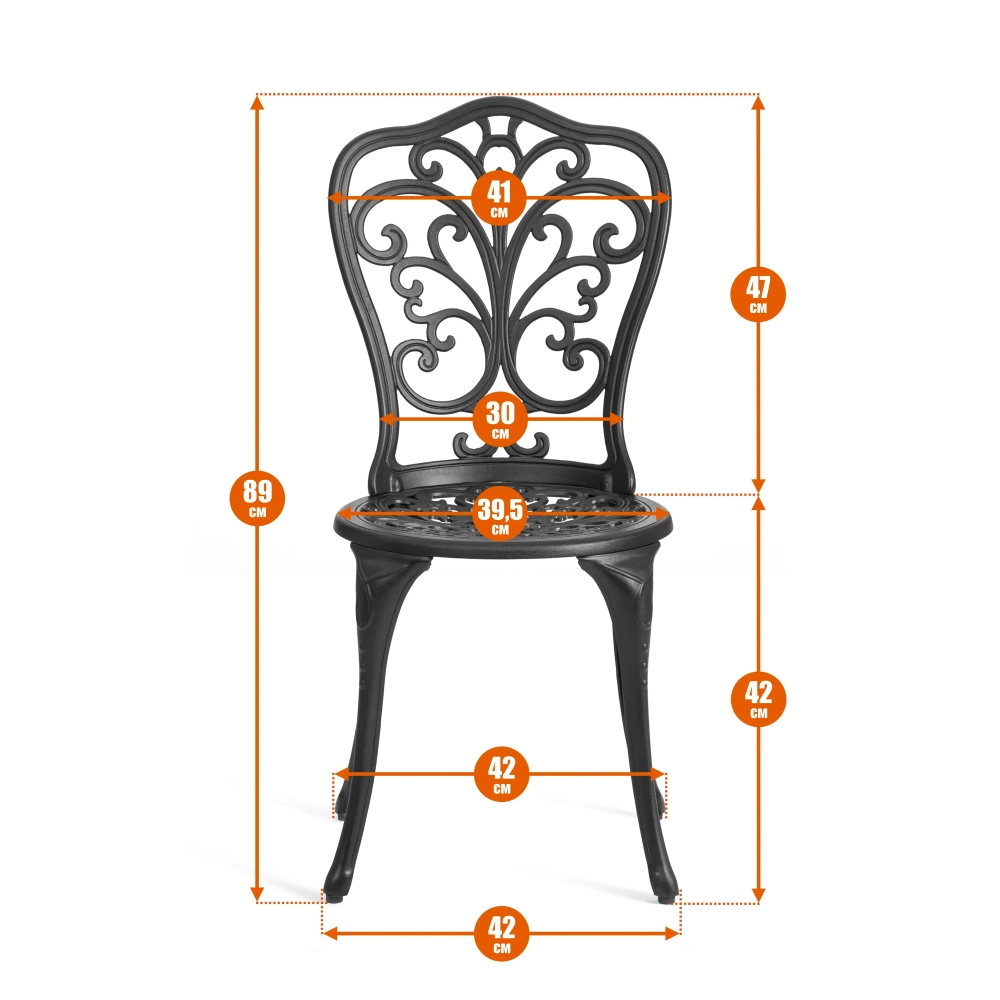 Комплект металлической мебели для кафе Романс 10668