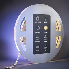 Светодиодная лента Ультра 12В 2835 9,6Вт/м 2700К 5м IP 20 201030 Led Strip 201030