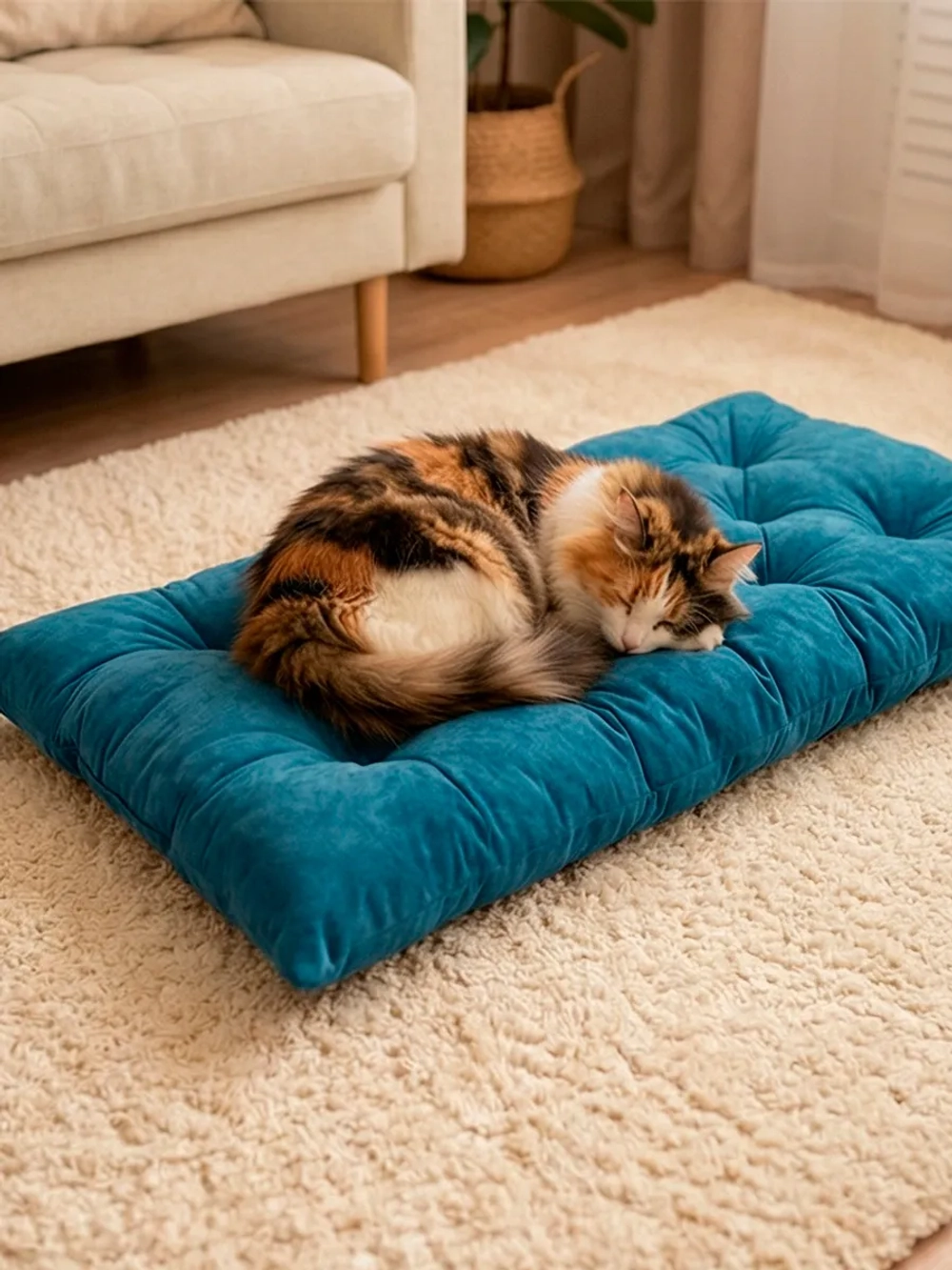 Подушка на скамью, подоконник, обувницу 100х45 см