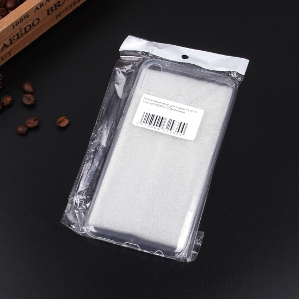 Силиконовый чехол для Huawei Y9 2019, 1 мм, 008291-1 Прозрачный