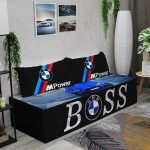 Бескаркасный диван кровать раскладной "BMW Boss"