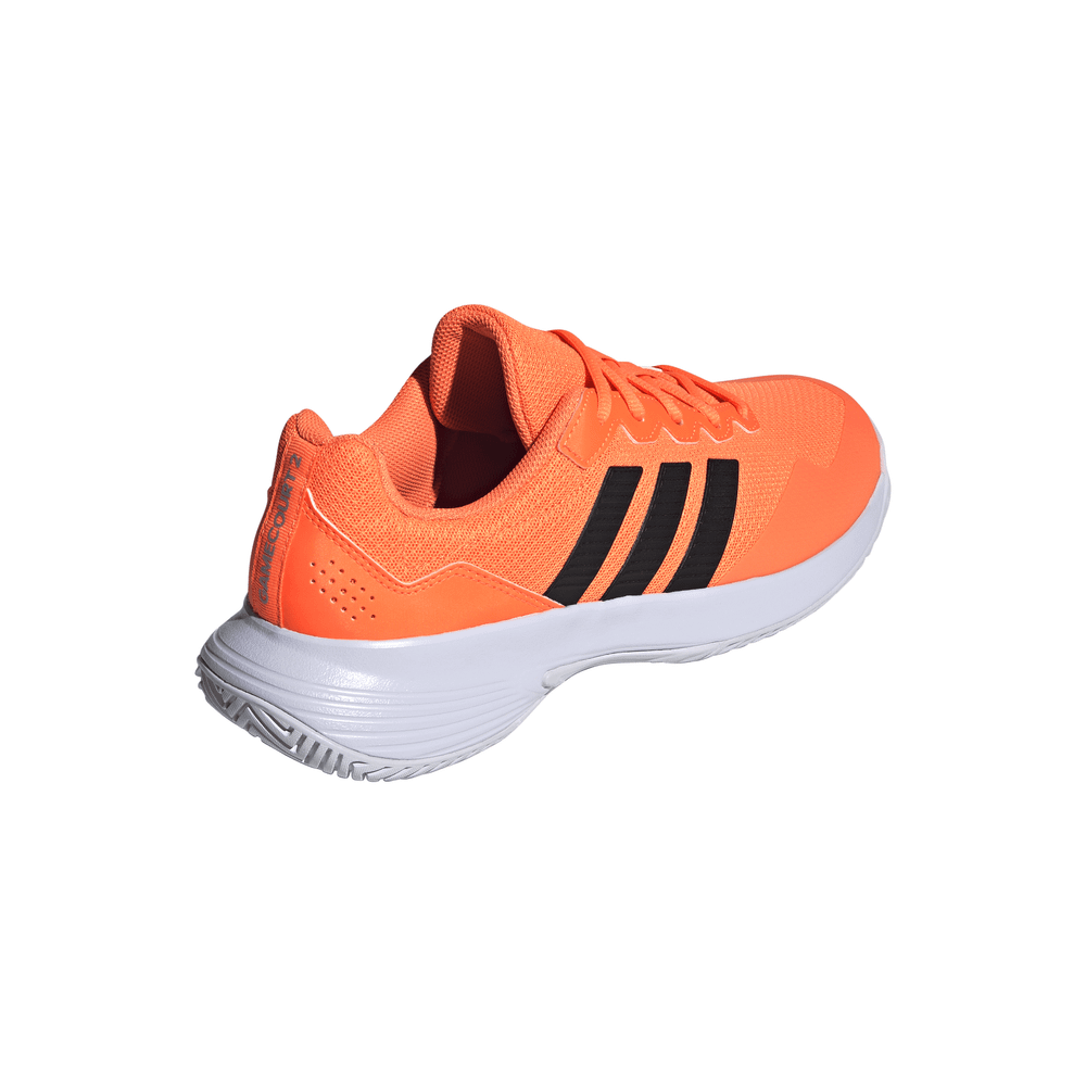 Мужские кроссовки теннисные Adidas GameCourt 2 M - lucid orange/core black/silver metallic