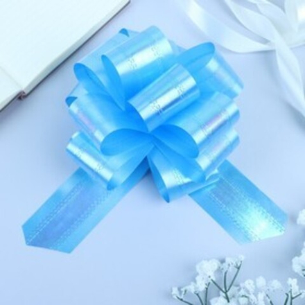 Бант "Шар" перламутровый голубой