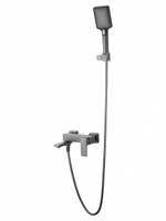 Смеситель для ванны с душем WONZON & WOGHAND CUBE 2.0, Темный графит (WW-88037068-BGM)