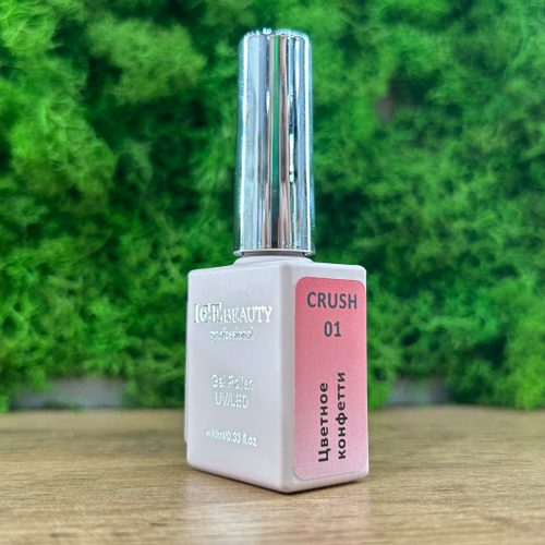 IceBeauty Гель-лак CR-01 "Цветное конфетти", 10 мл