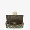 Сумка Fendi из жаккарда с узором FF Vertigo и вышивкой коричневый/зеленый