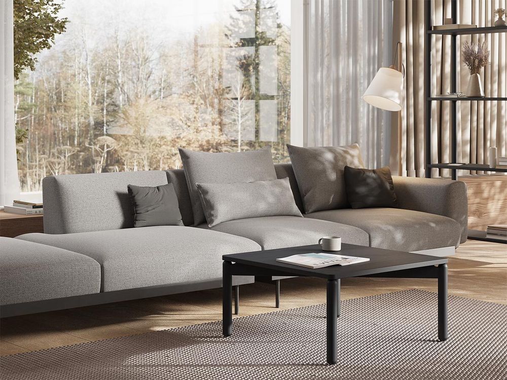 Столик кофейный Saga, 60х60 см, синий