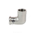 Угольник сталь нерж AISI 316L 90гр Дн 22х3/4" Ру16 пресс/ВР Inoxpres RM 198304022
