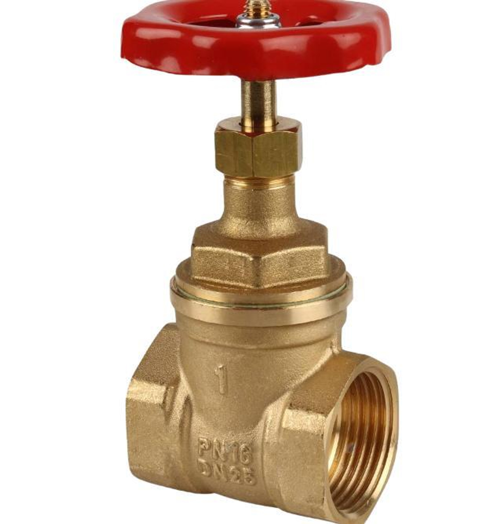 Задвижка латунная PN 16 Ду  25 (1") латунная