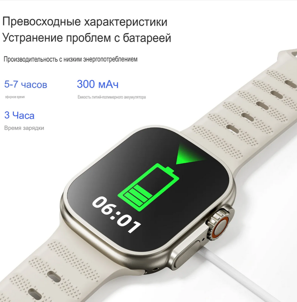 Смарт-часы Smart Watch Awei H37 (2.1") Wireless Charging
