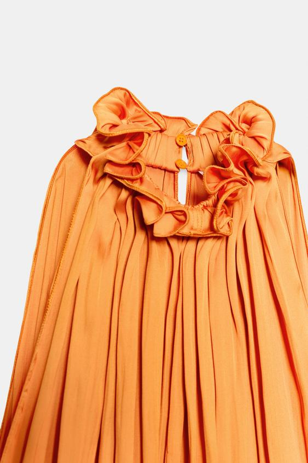 ZARA АТЛАСНЫЙ КОМБИНЕЗОН — ZW COLLECTION, ОРАНЖЕВЫЙ