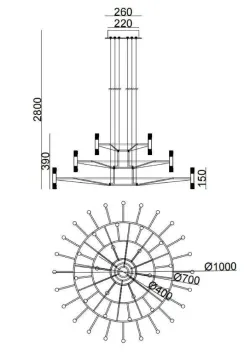 Подвесная люстра Arte lamp EMPIRE