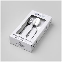 НАБОР СТОЛОВЫХ ПРИБОРОВ FIORE AGNESS 18 ПР., СТАЛЬ 18/0