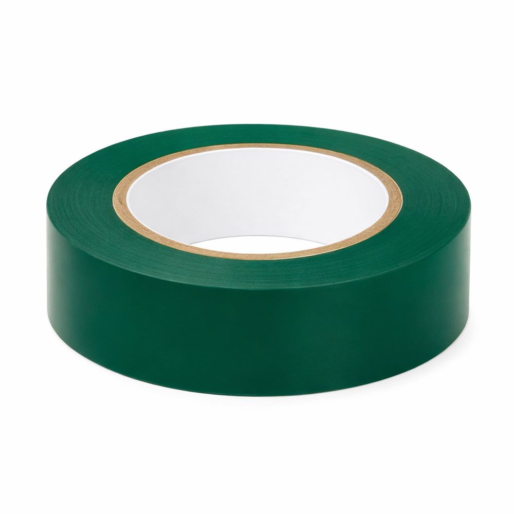 Лента изоляционная профессиональная ПВХ 19x0,18 20м, зеленая