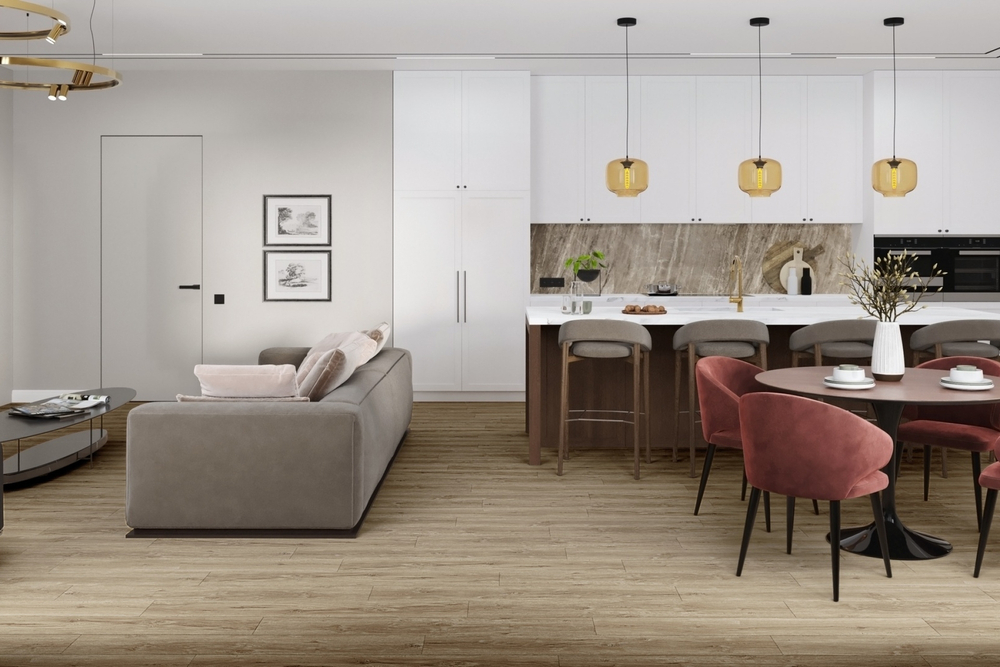 Кварц-винил SPC Damy Floor Family SPC 0,75мм 4,2 мм ДУБ ИМБИРНЫЙ 2.635 м2