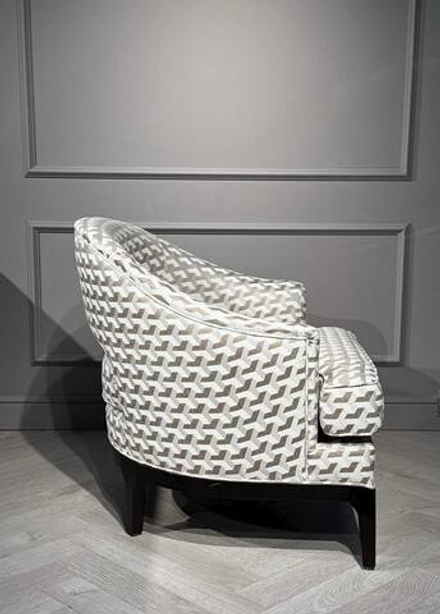 Кресло Ist Casa Тринити, 81х78х78, молочный с принтом