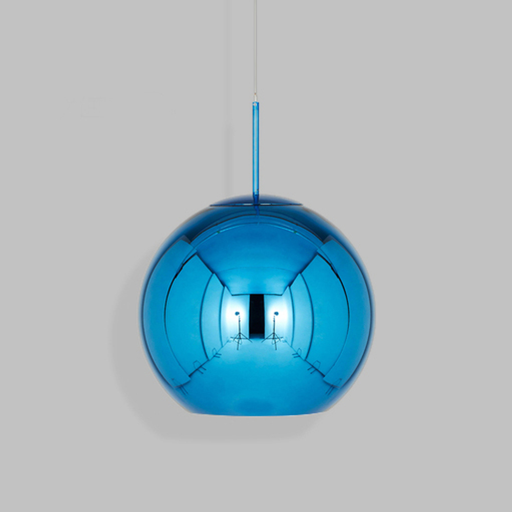 Подвесной дизайнерский светильник  Copper shade by Tom Dixon (синий, D20)