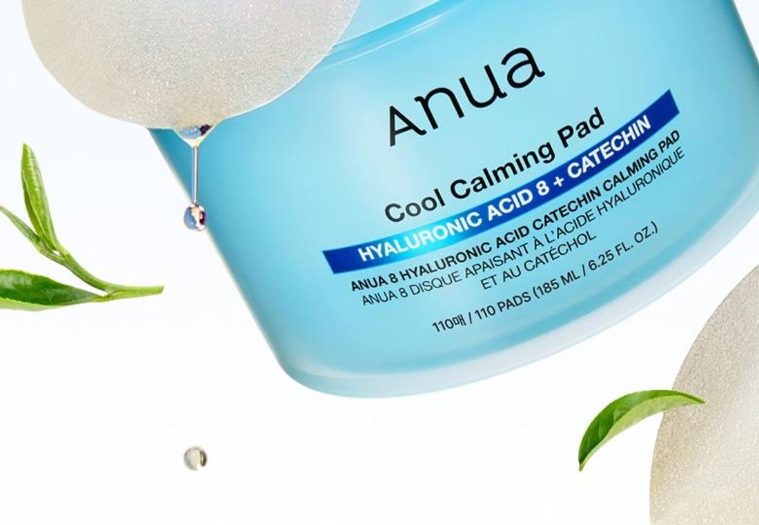 Anua Cool Calming Pad Hyaluronic Acid 8 + Catechin Охлаждающие успокаивающие подушечки 110 шт