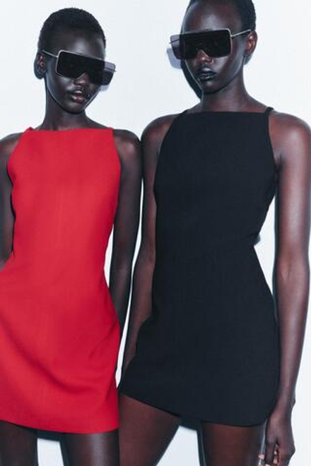 ZARA КОРОТКОЕ ПЛАТЬЕ — ZW COLLECTION, ЧЕРНЫЙ
