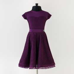 фиолетовое платье для танцев