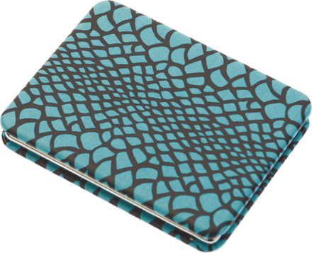 Зеркало карманное "голубая рептилия" DEWAL BEAUTY PMP-5573C*