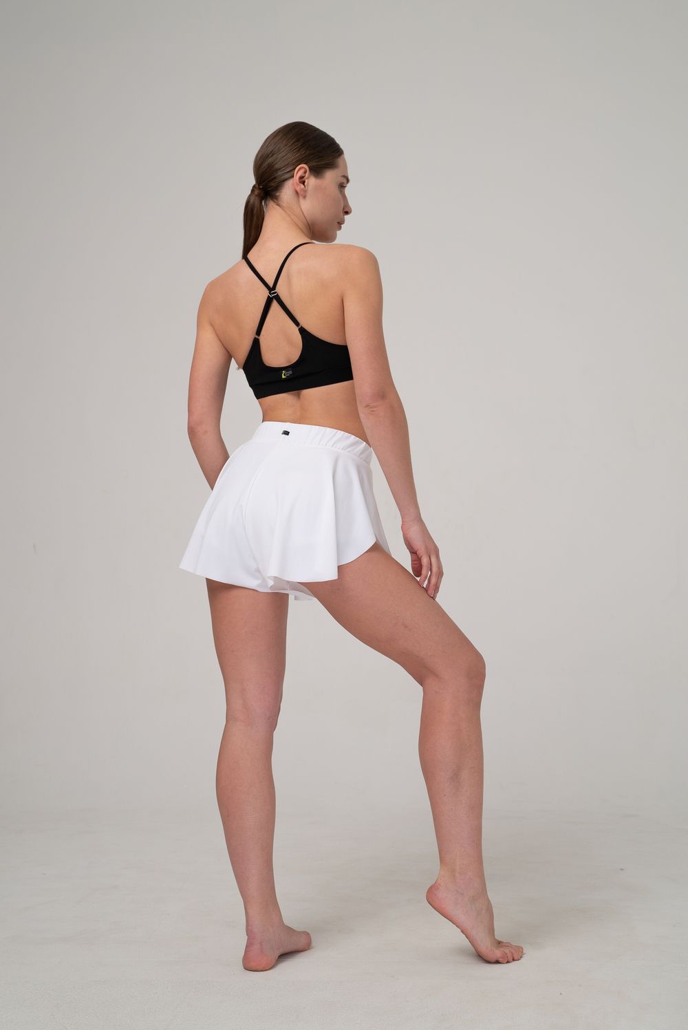 Double Fly Shorts, White