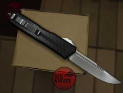 Нож Microtech Scarab 2 S/E Standard - стоунвош клинок, черная рукоять + карбон