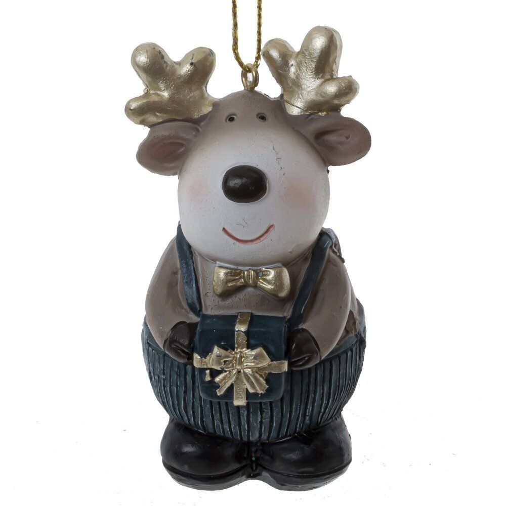 GAEM Фигурка декоративная подвесная "Олень", L5 W3,5 H8,5 см, 4в.