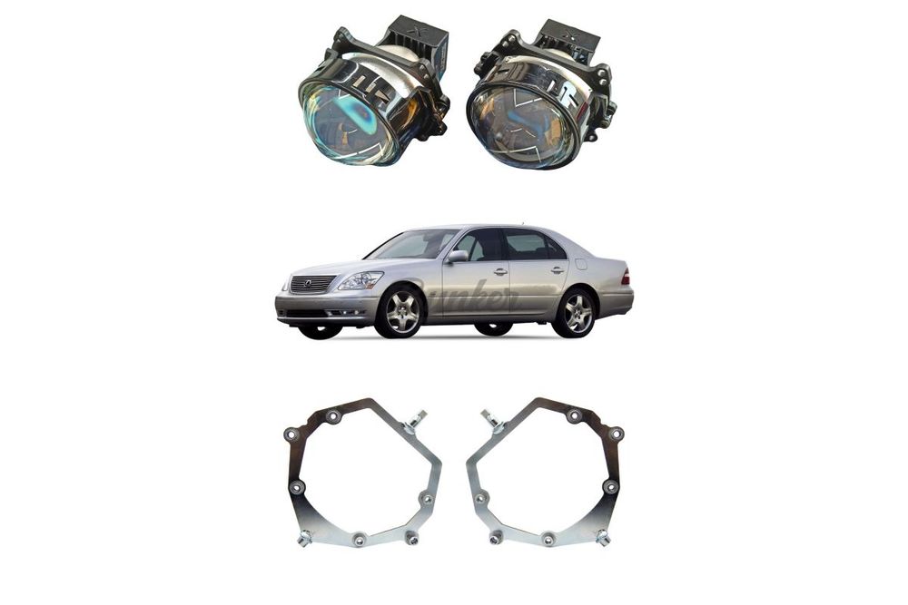 Комплект для замены штатных линз с AFS Lexus LS III 2000-2006