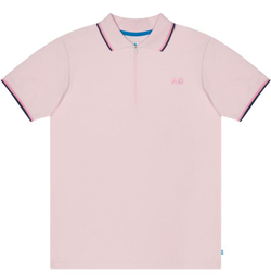 Женское поло Australian Open Half-Zip AO Logo - Розовый