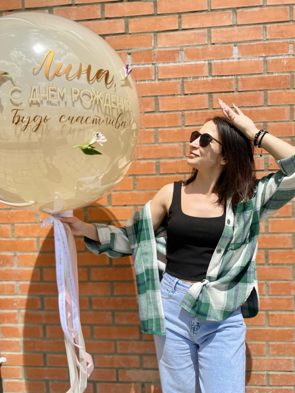 Воздушные шары стеклянный для жены  №850