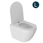 Унитаз подвесной безободковый WAVE MERIDIAN Tornado3.0, сид. дюропласт,м/л,быстр,БЕЛЫЙ глянец(L)