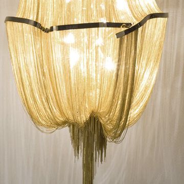chandelier Atlantis 2  by B. Baylar for Terzani gold colour ( diam. 65 cm )