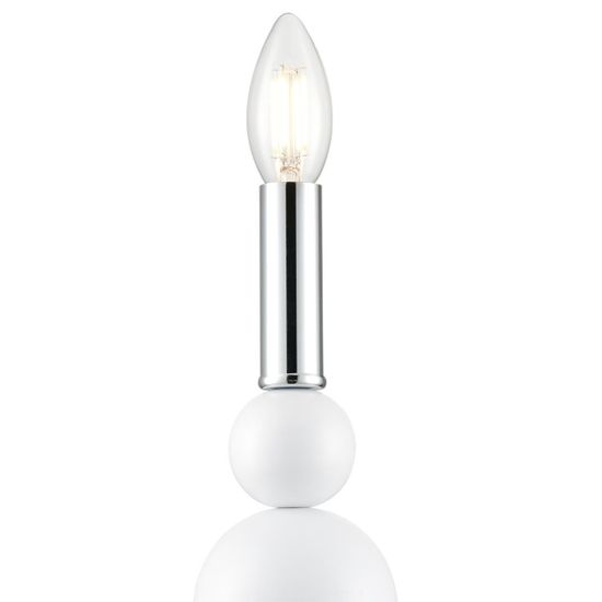 8260/1W MODERNI LN26 белый/хром, металл Бра E14 1*40W 220V NANA