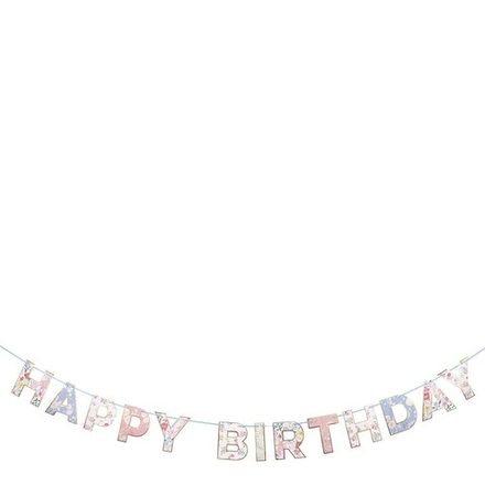 Гирлянда Happy Birthday "Английский Сад" 1,8 м