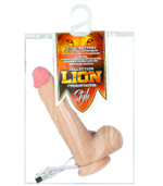 Вибромассажер неоскин Lion перезаряжаемый телесный 22 см