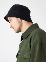 Панама флисовая с портретом Город Горький черная