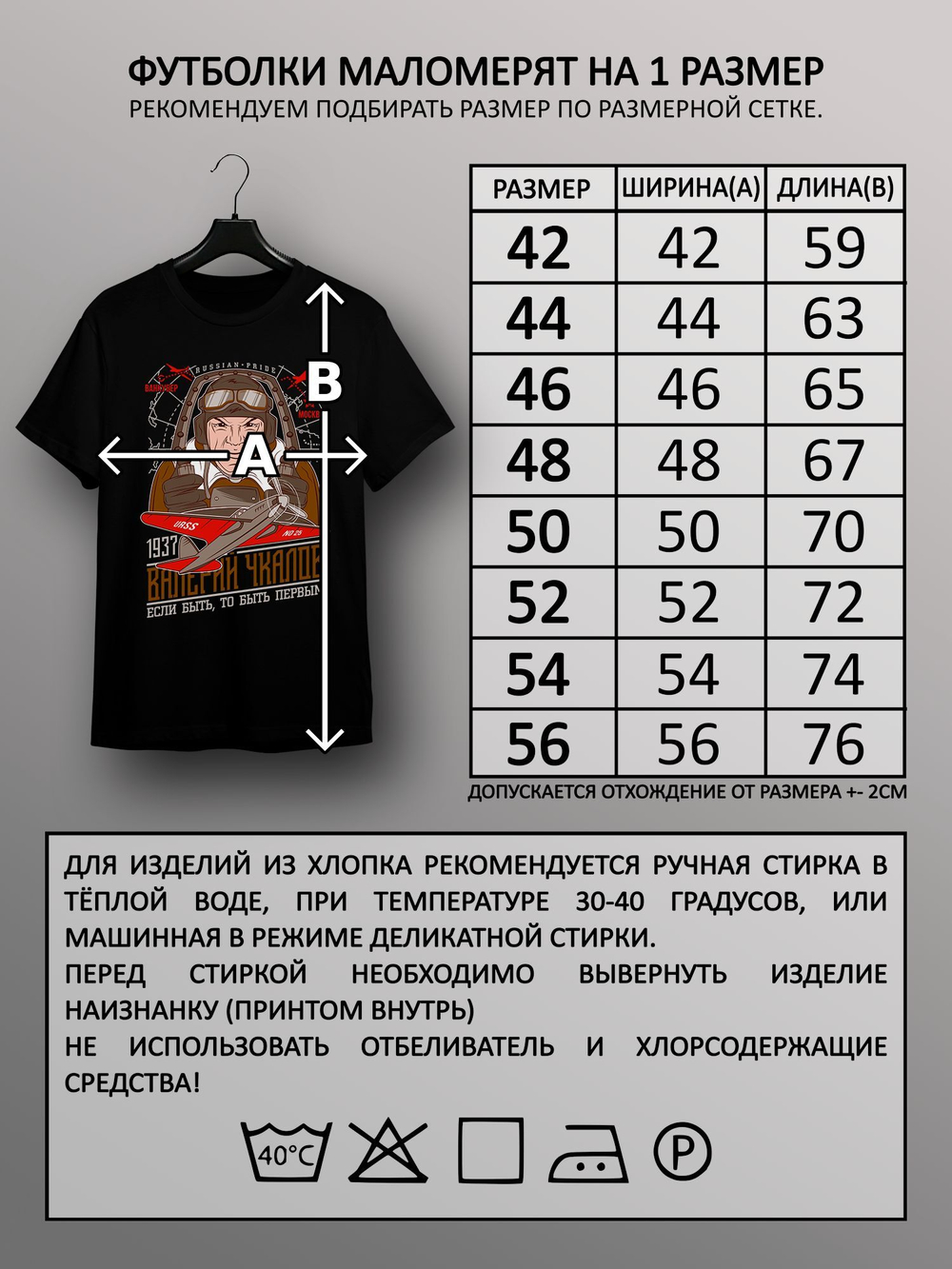 Футболка Валерий Чкалов