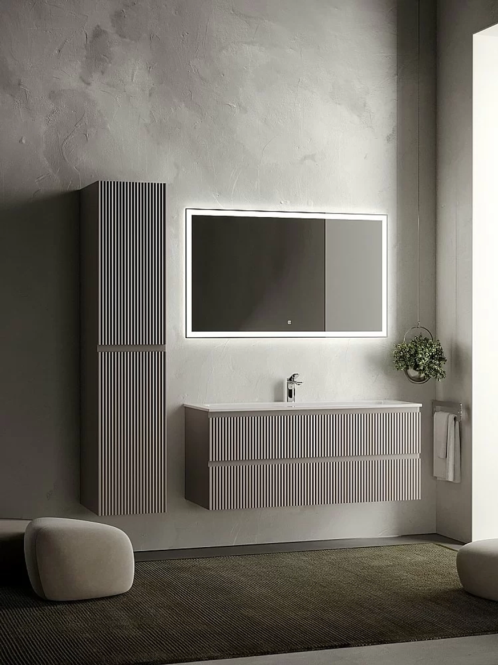 Тумба с раковиной Sancos SNOB R SNR120SM 120 Doha Soft