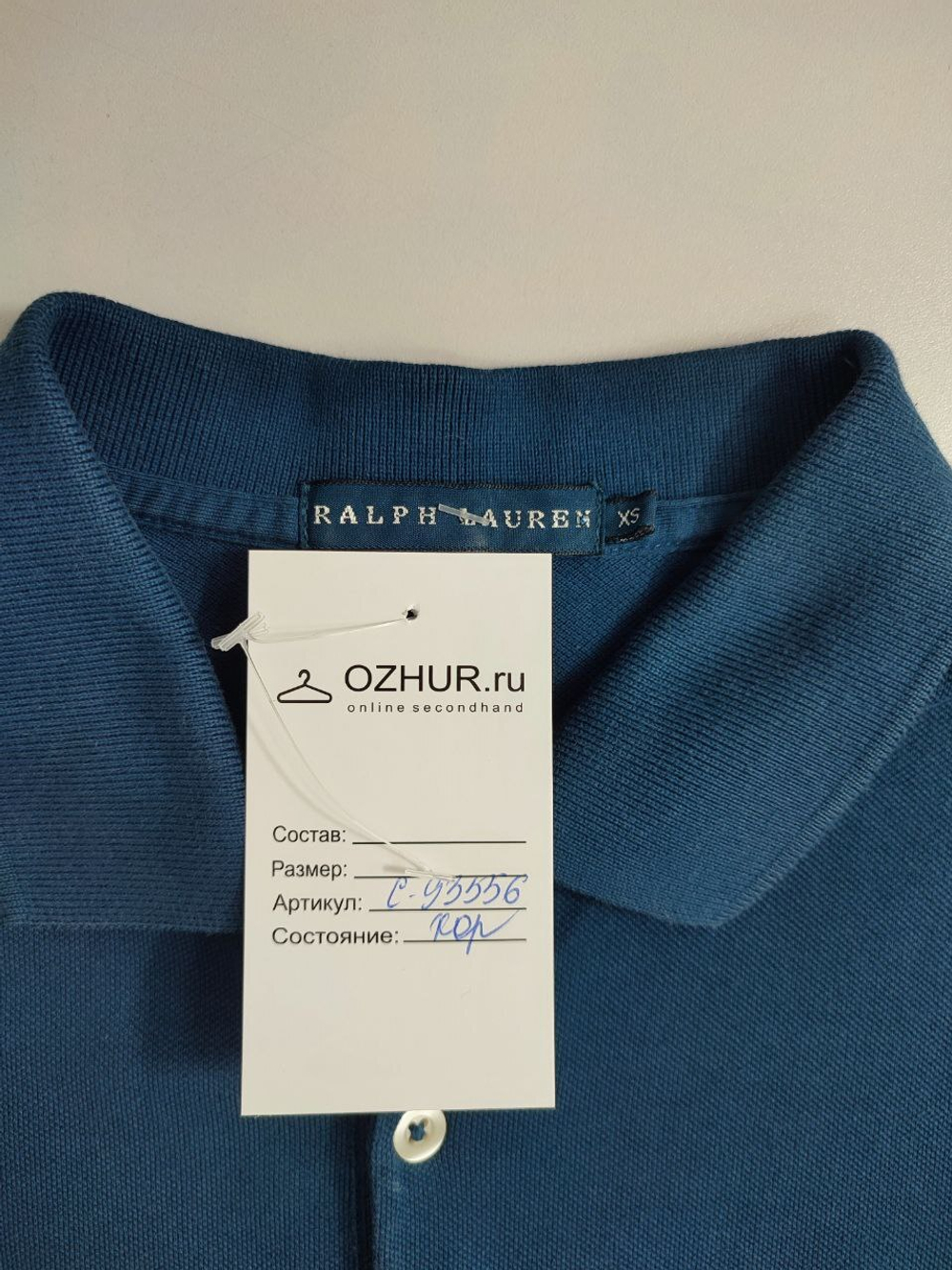 Футболка-поло Ralf Lauren стильная 42 размер