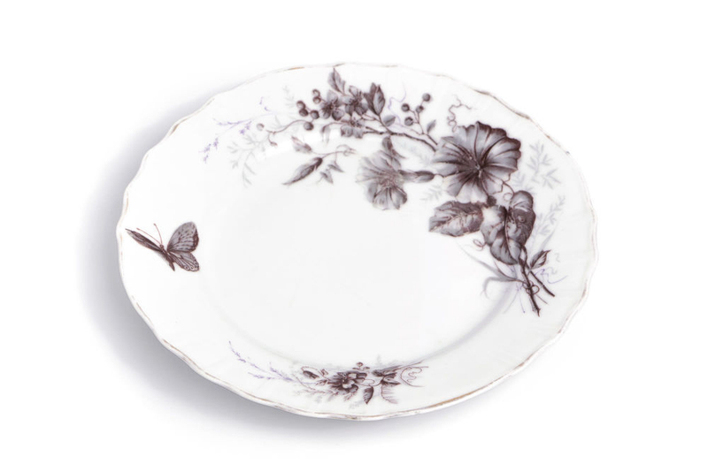 Тарелка с изображением вьюнов