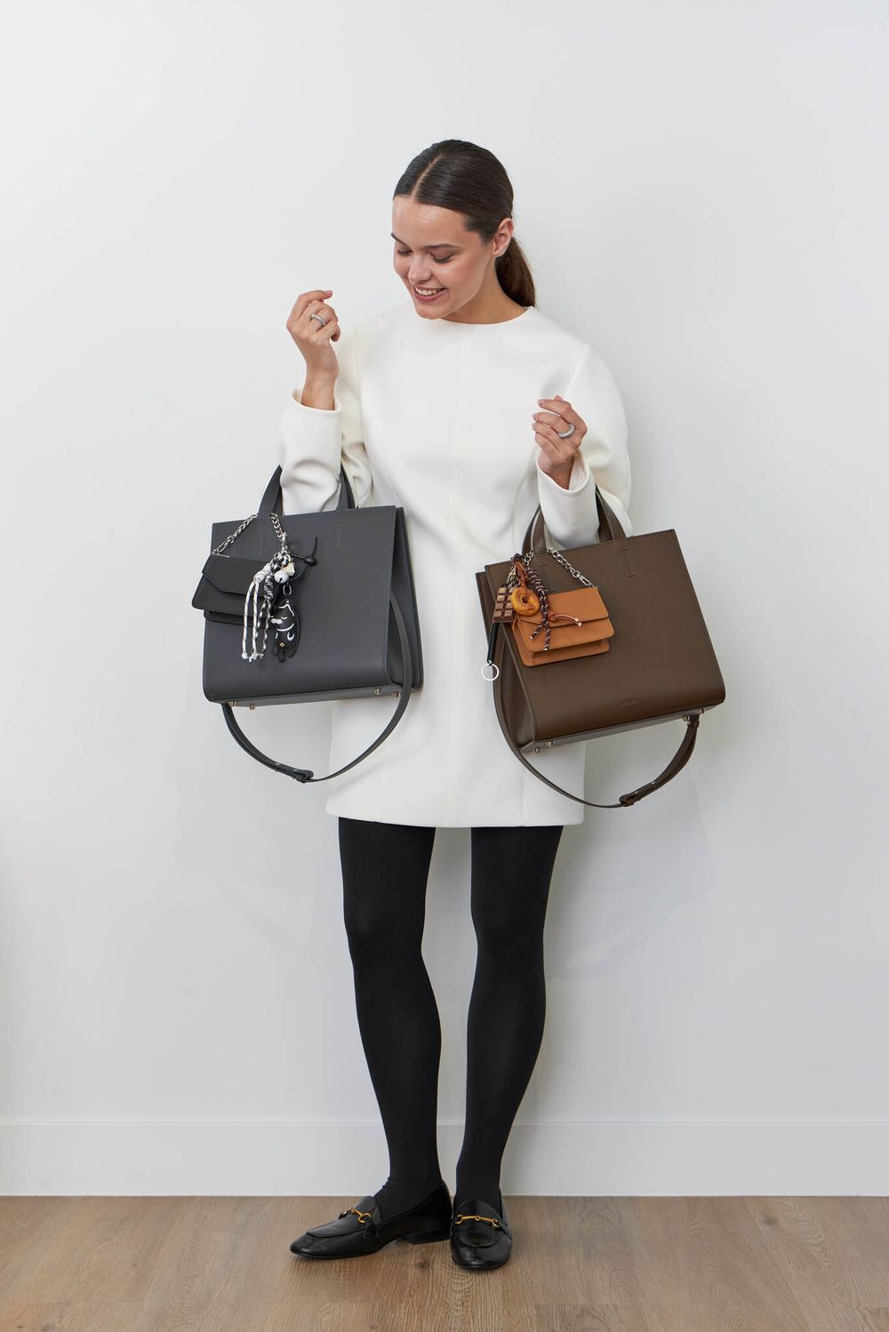 ШОППЕР КВАДРАТНЫЙ ГРАФИТ