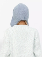 Шапка ушанка зимняя вязаная на флисе