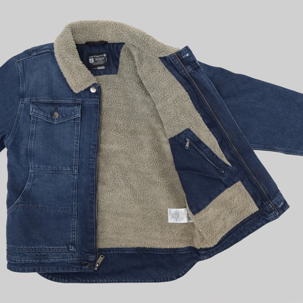 Куртка мужская Carhartt Denim Sherpa Jacket артикул:105478 - купить в магазине Дайс