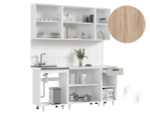 Кухня Рио NEW ЛДСП 1;8м (белый/дуб крафт белый/сонома)