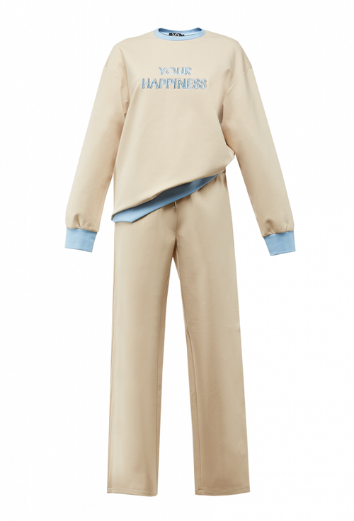 Спортивный костюм бежевый 21-04-20FW